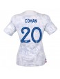 Billige Frankrike Kingsley Coman #20 Bortedrakt Dame VM 2022 Kortermet